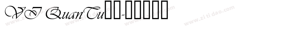 VI QuanTu字体字体转换